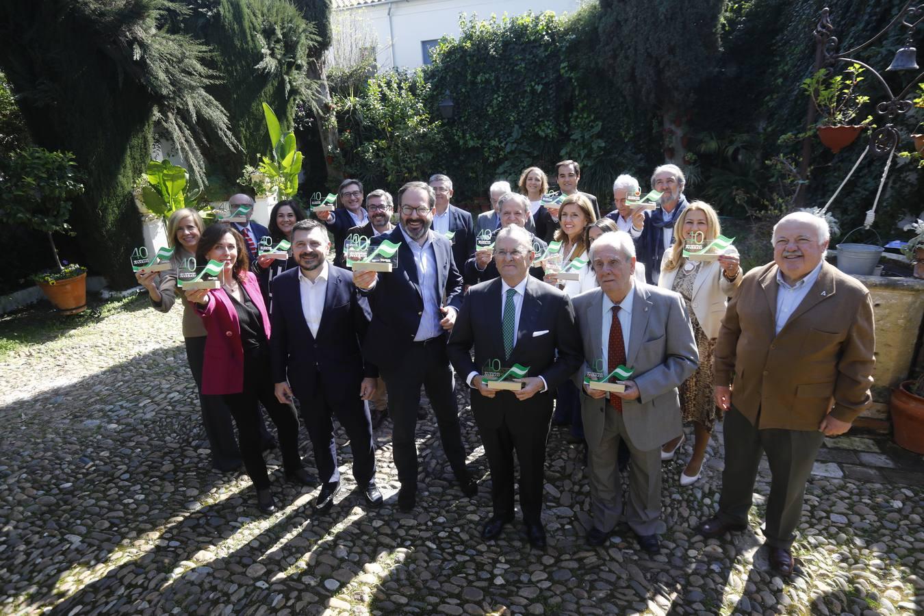 El homenaje del PP de Córdoba a sus parlamentarios andaluces, en imágenes