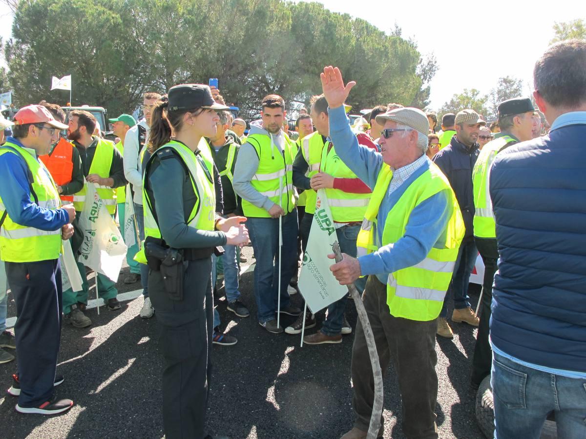 Fotogalería: los tractores, en la autopista de Sevilla-Cádiz, AP-4