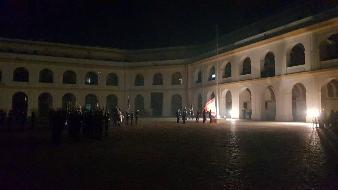 FOTOS: Arriado Solemne de Bandera en de la Infantería de Marina