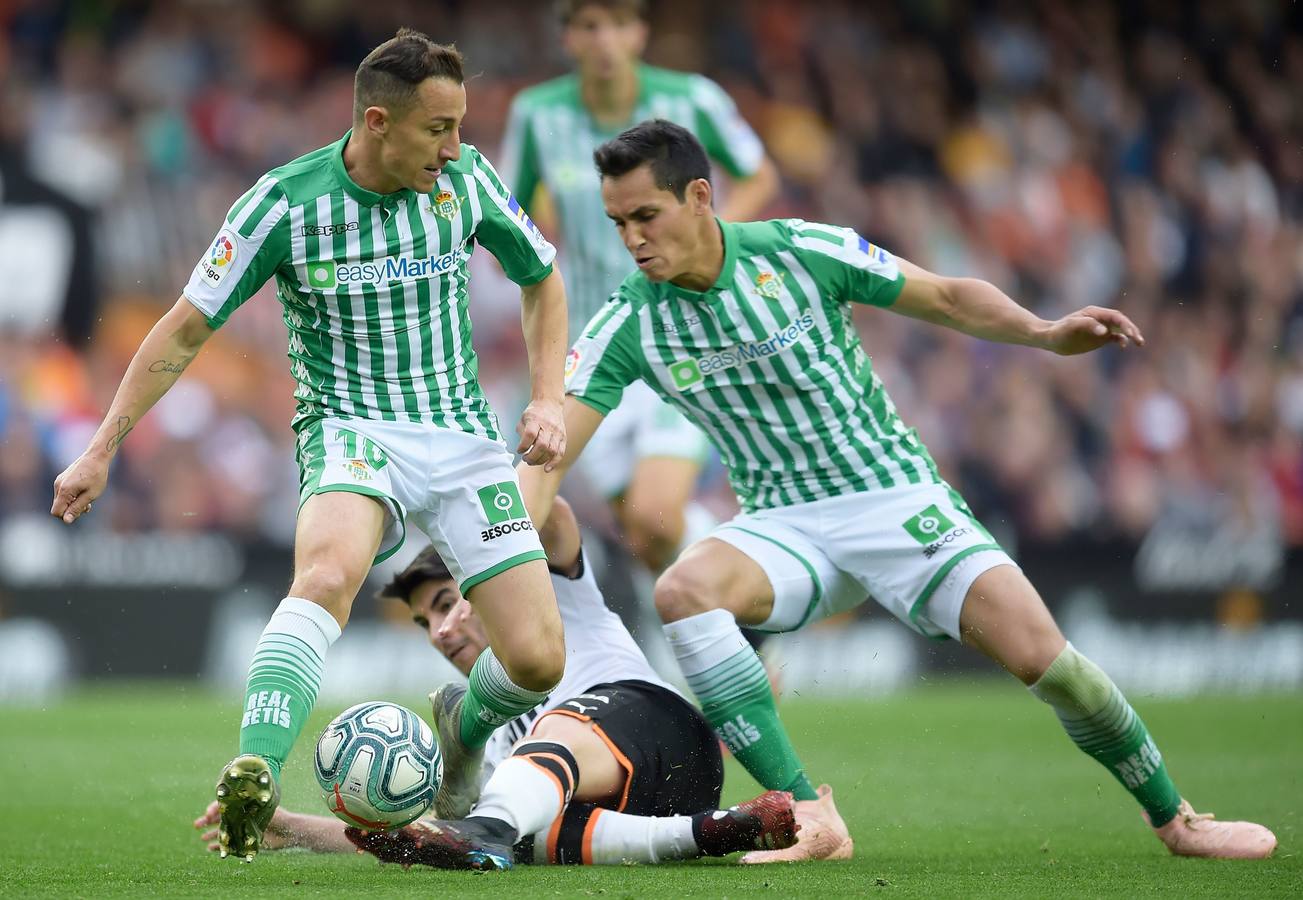 En imágenes, la derrota del Betis ante el Valencia en Mestalla