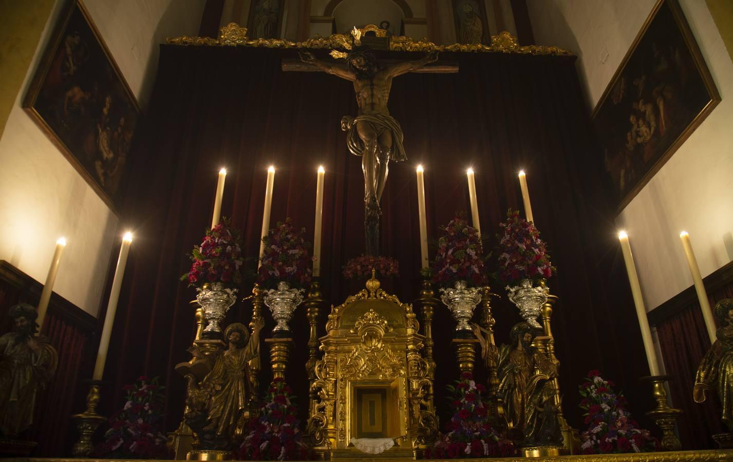 El altar de quinario de San Benito