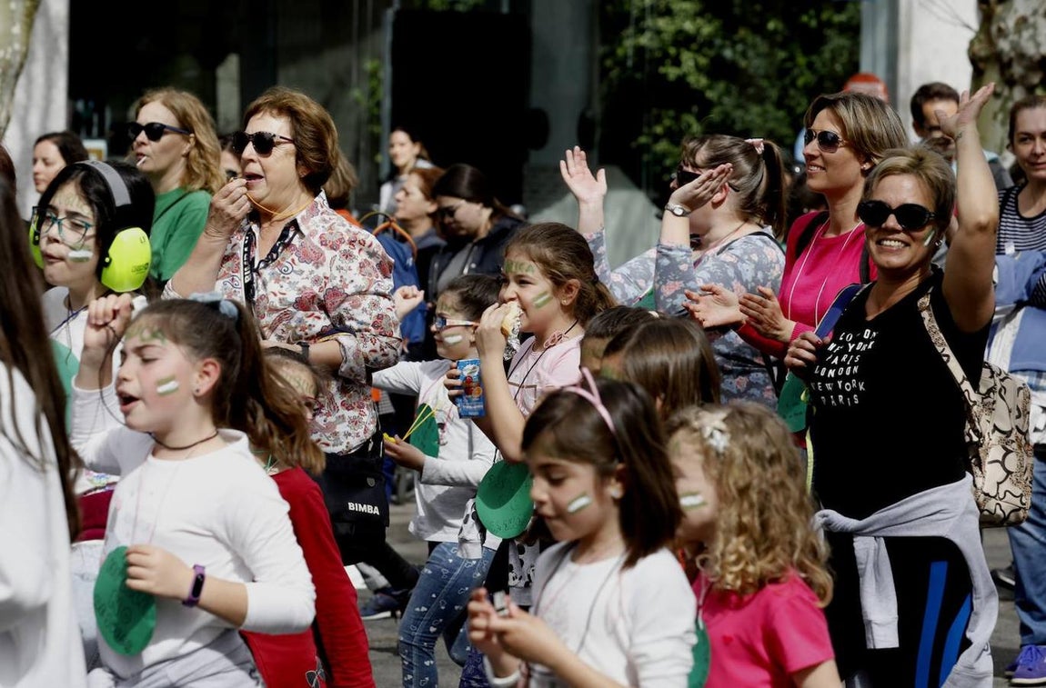 La manifestación en Córdoba contra el decreto de escolarización, en imágenes