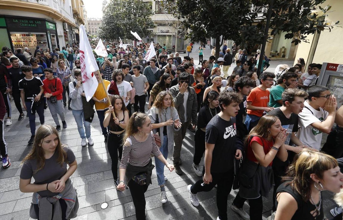 La manifestación en Córdoba contra el decreto de escolarización, en imágenes