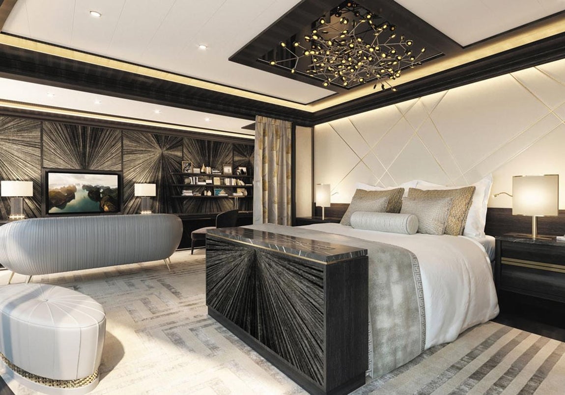 Seven Seas Splendor, el crucero de tus sueños. Solo el colchón de la cama de la Regent Suite, hecho a mano por Hästen Vivdus, está valorado en 185.000 euros, cantidad a la que hay que sumar las carísimas sábanas de algodón de 6.000 hilos y los edredones de plumón de ganso de Alaska.