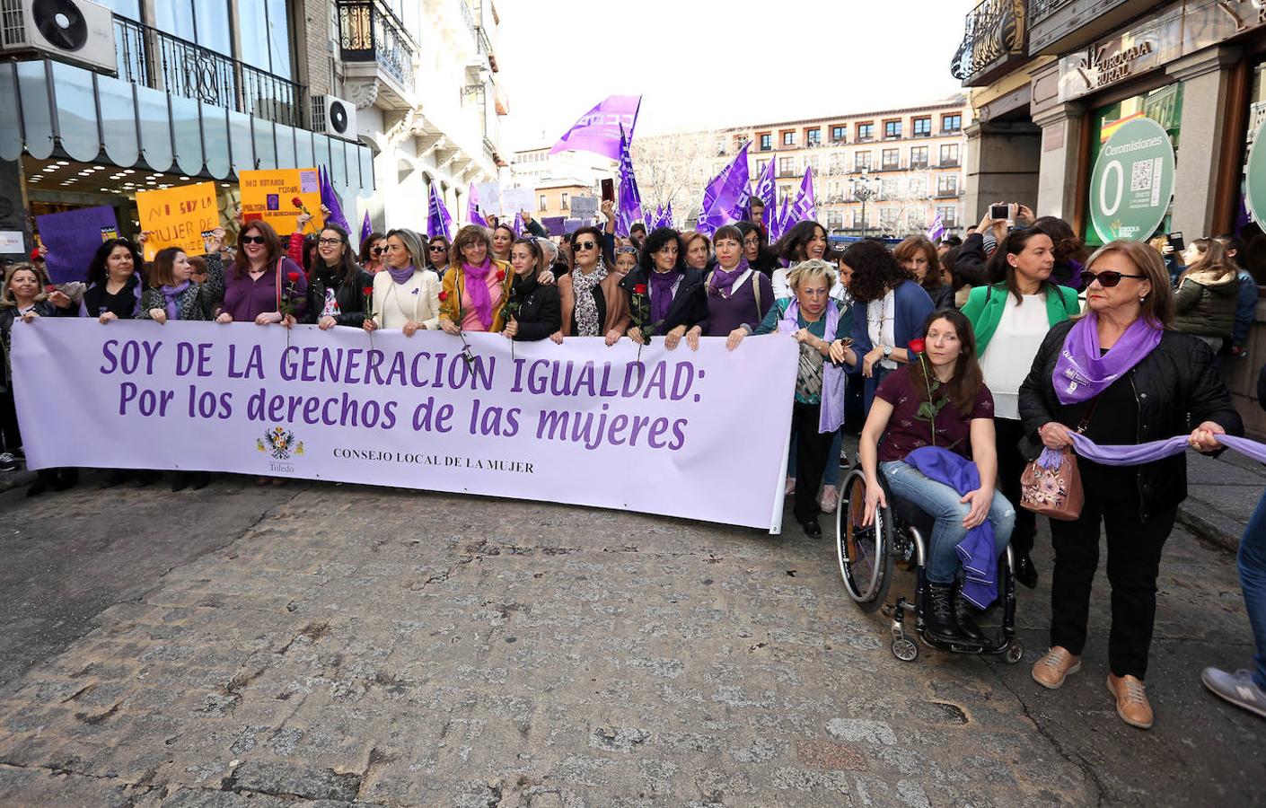 Manifestación en Toledo por el Día de la Mujer