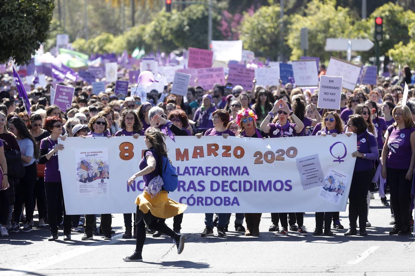 Las mejores imágenes de la manifestación del Día de la Mujer en Córdoba