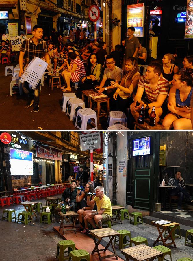 Barrio antiguo de Hanoi, en Vietnam. Hanoi es una ciudade milenaria con muchas cosas que ver y hacer, entre otras pasear por su barrio viejo