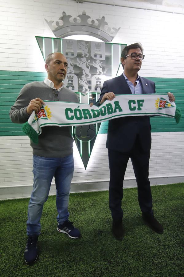 La presentación de Juan Sabas en el  Córdoba CF, en imágenes