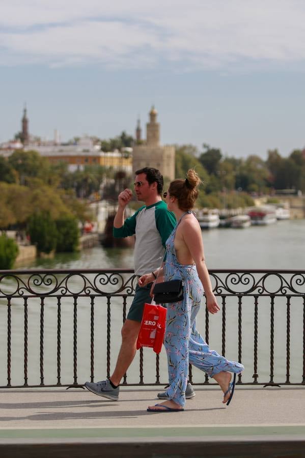 En imágenes, Sevilla registra temperaturas primaverales