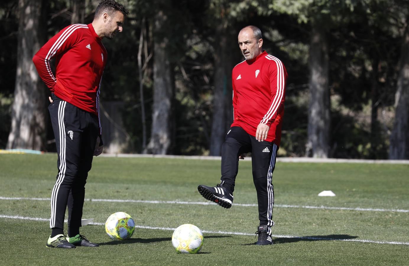 El primer entrenamiento de Juan Sabas en el Córdoba CF, en imágenes