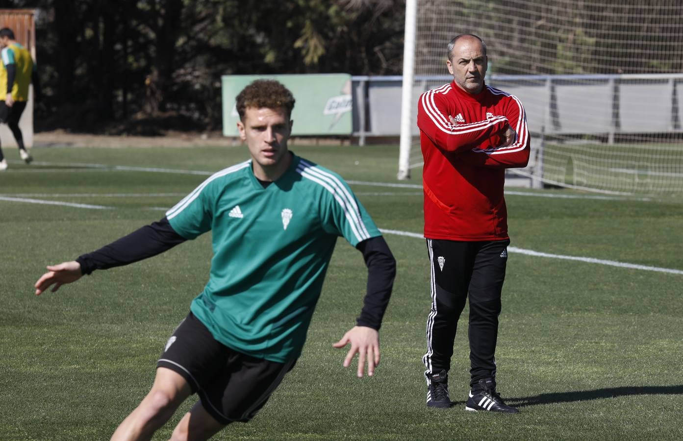 El primer entrenamiento de Juan Sabas en el Córdoba CF, en imágenes