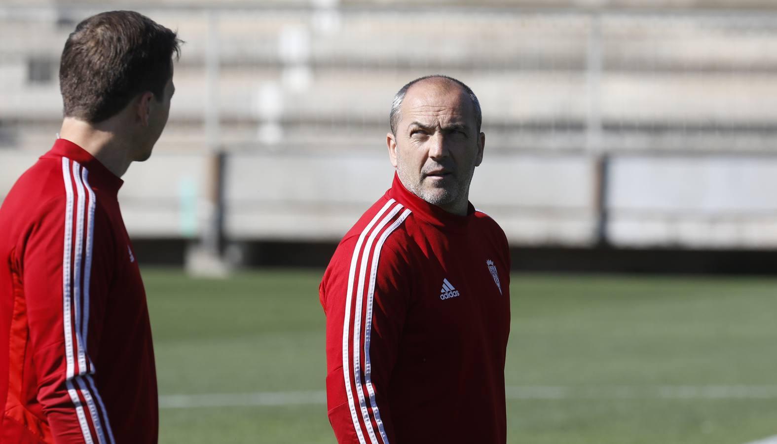 El primer entrenamiento de Juan Sabas en el Córdoba CF, en imágenes