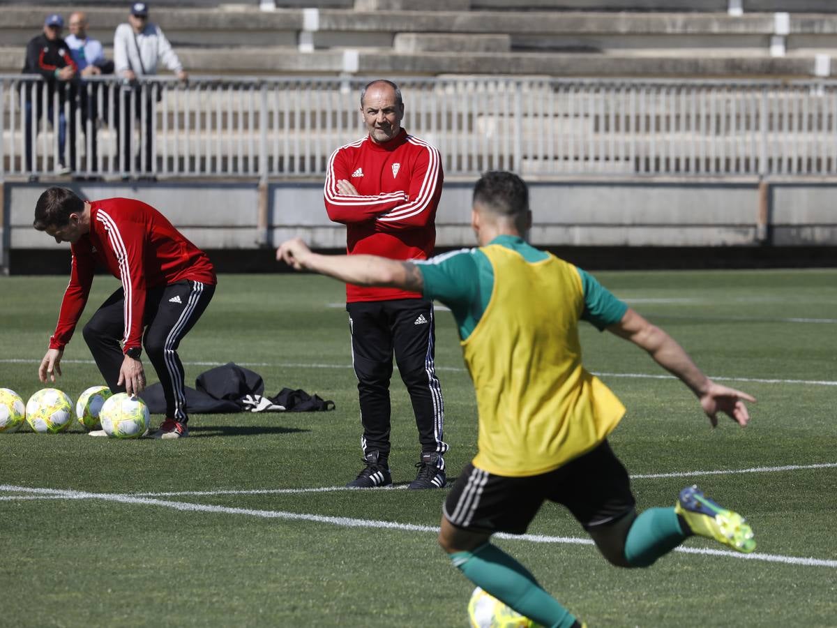 El primer entrenamiento de Juan Sabas en el Córdoba CF, en imágenes