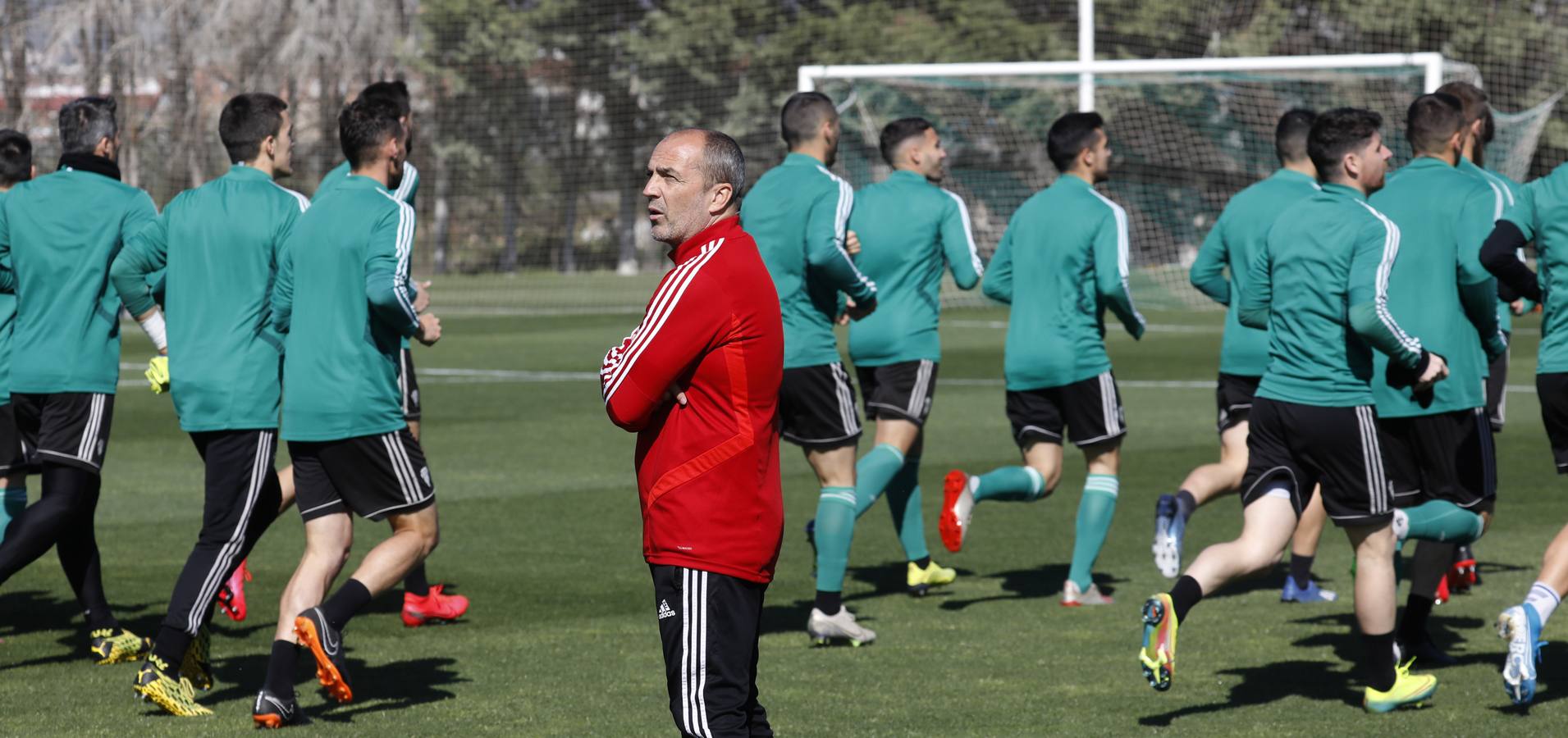 El primer entrenamiento de Juan Sabas en el Córdoba CF, en imágenes