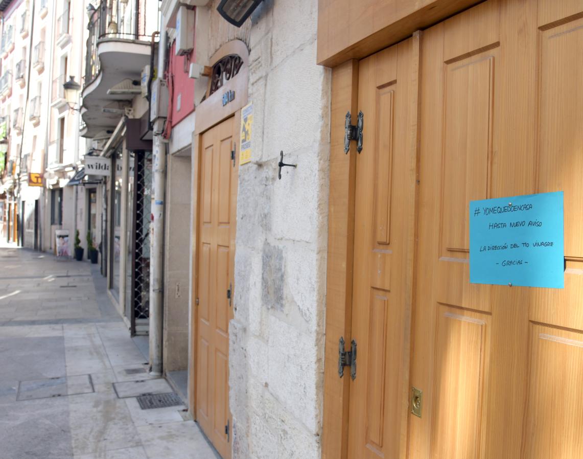 Las calles de Burgos esta mañana de sábado