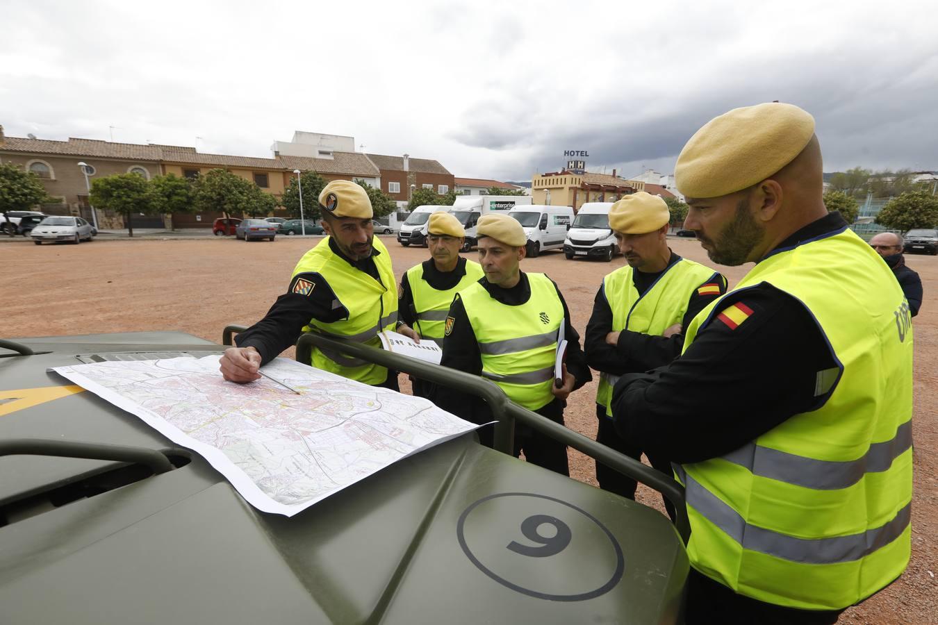 En imágenes, la UME inicia en Córdoba la desinfección contra el coronavirus