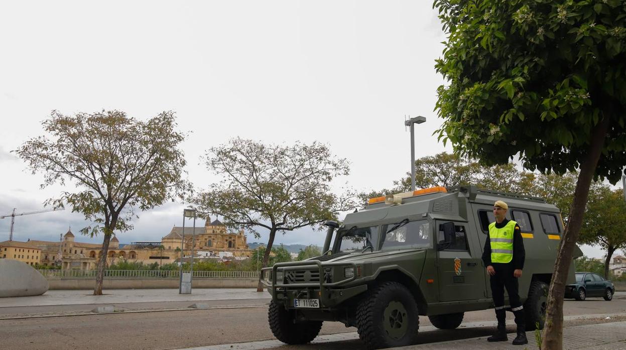 El despliegue de la UME en las arterias y monumentos de Córdoba, en imágenes