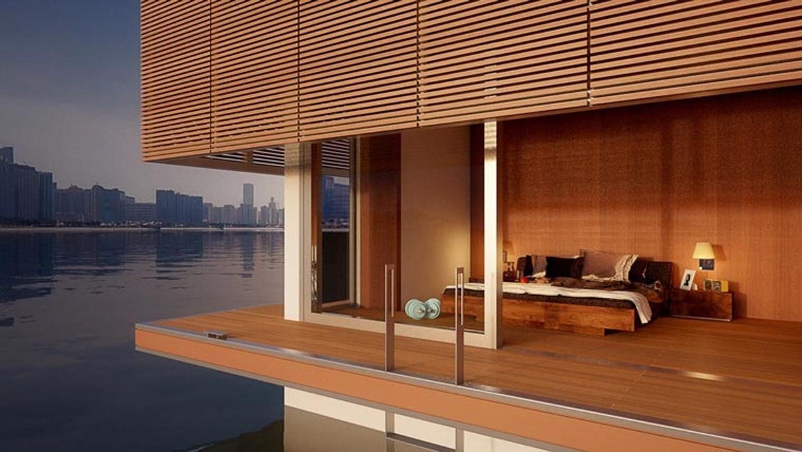 Tamaños para todos los gustos - Waterlowt Houseboat, la casa flotante del futuro. Además, esta casa flotante está disponible en cuatro tamaños diferentes, desde el formato individual con 25 metros cuadrados hasta una pensada para grandes familias con una superficie de 800 metros.