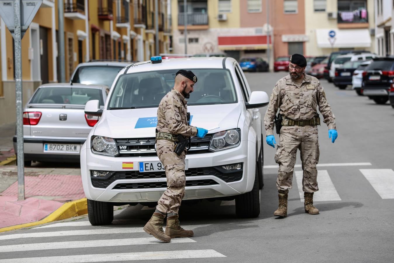 El Ejército del Aire se despliega en Utrera, Alcalá de Guadaíra y Dos Hermanas por el coronavirus