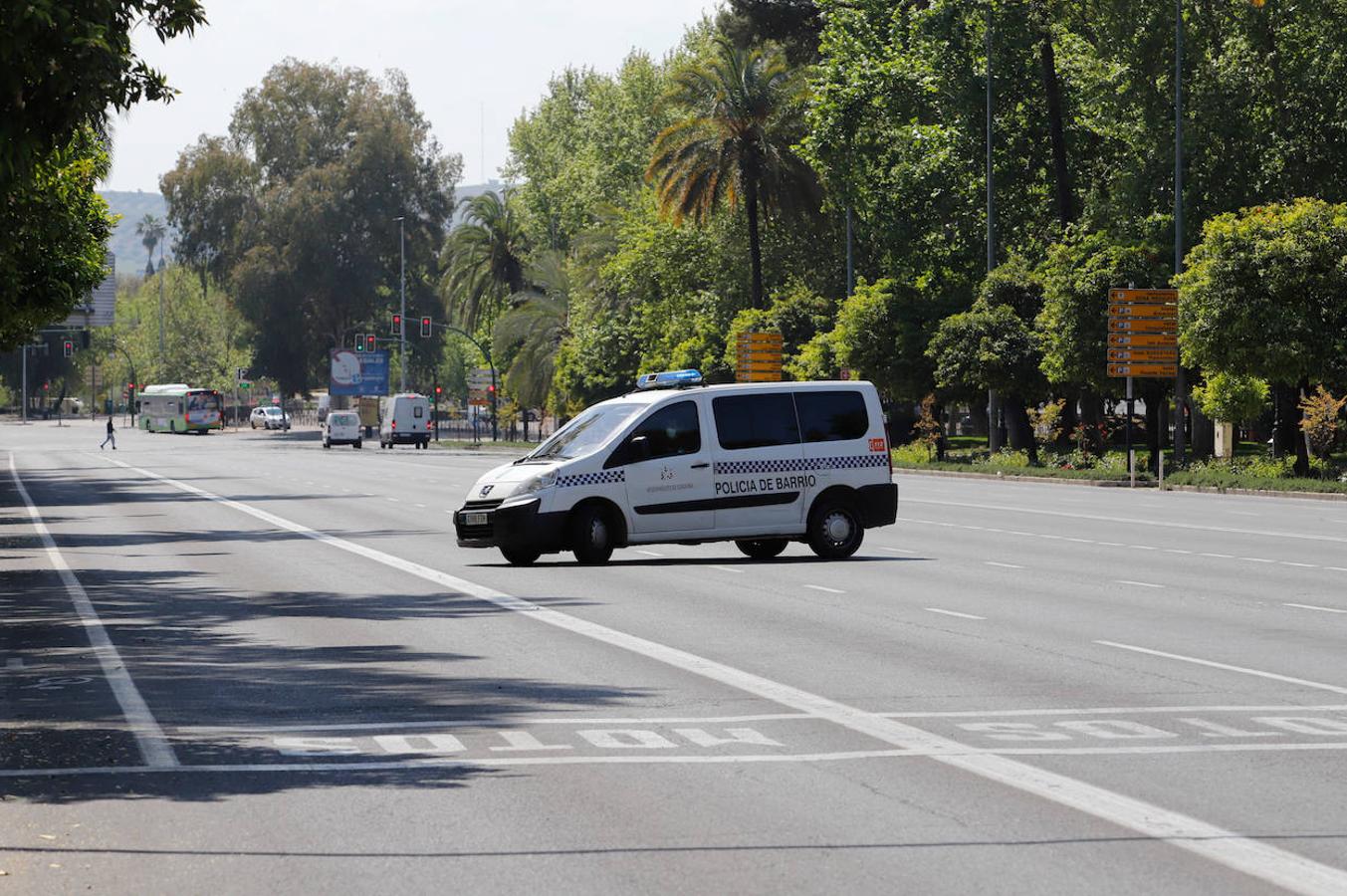 Las carreteras vacías de Córdoba por el coronavirus, en imágenes