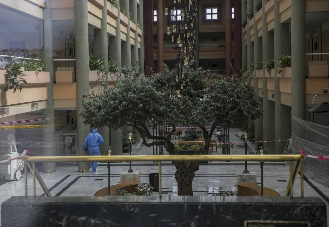 El Hotel Alcora de Sevilla, el primero en medicalizarse para atender a afectados por coronavirus