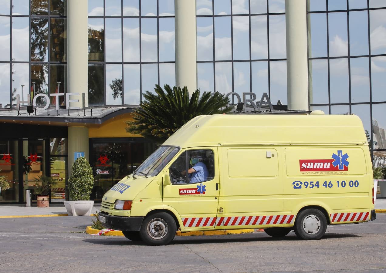 El Hotel Alcora de Sevilla, el primero en medicalizarse para atender a afectados por coronavirus