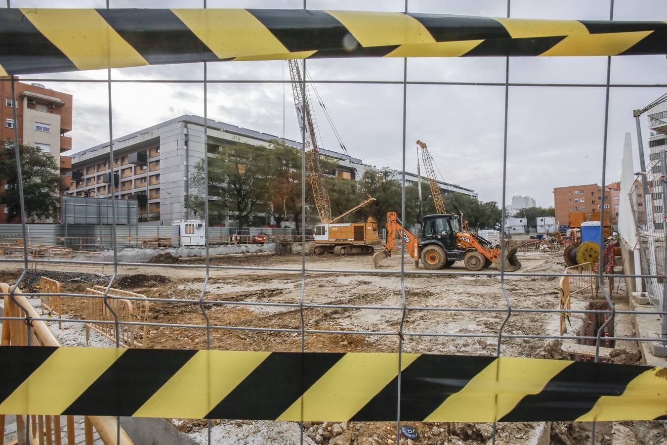 Coronavirus en Sevilla: Obras paradas  tras las restricciones a la actividad del Gobierno