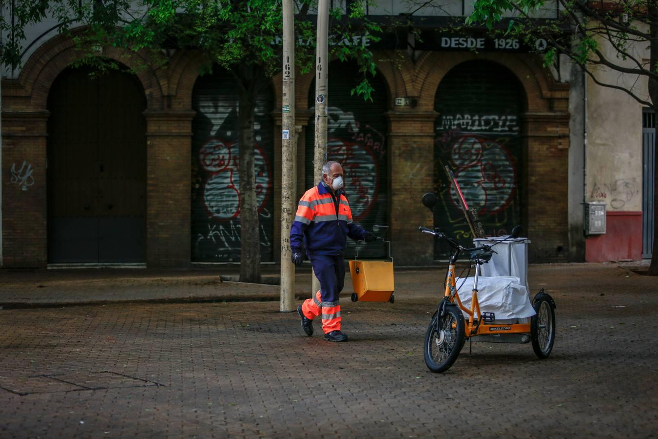 Así se vive en la Alameda durante el estado de alarma por coronavirus