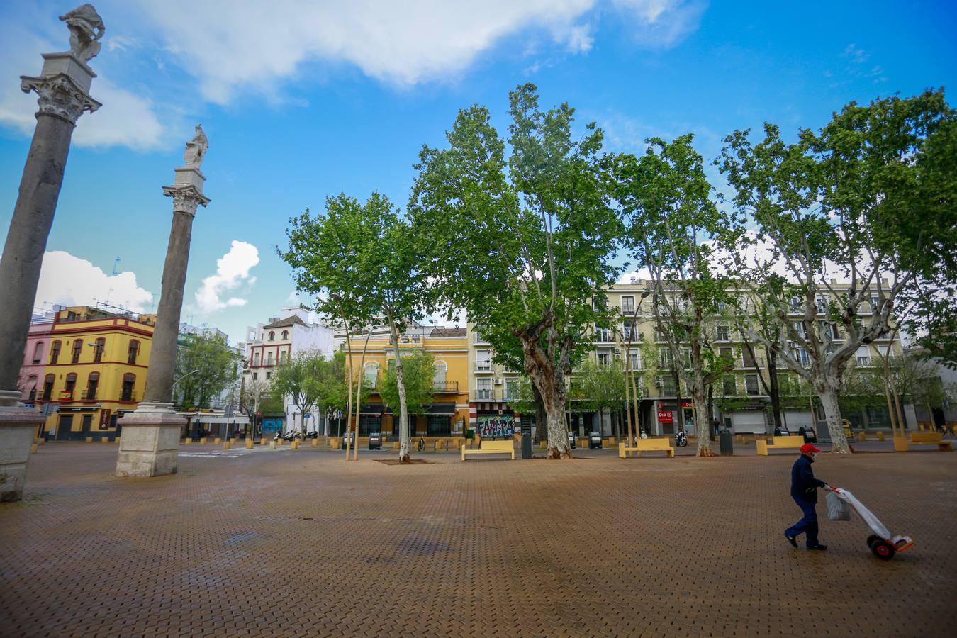 Así se vive en la Alameda durante el estado de alarma por coronavirus