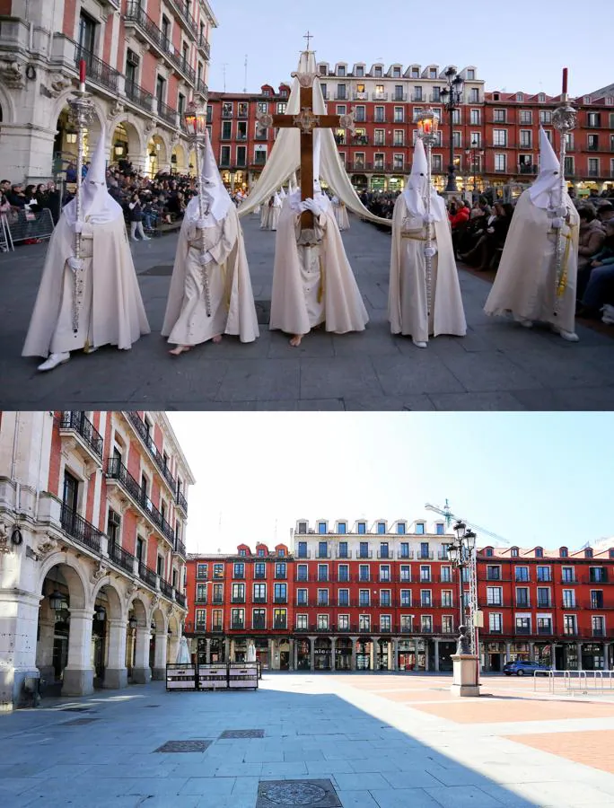 Procesión General en la Plaza Mayor de Valladolid
