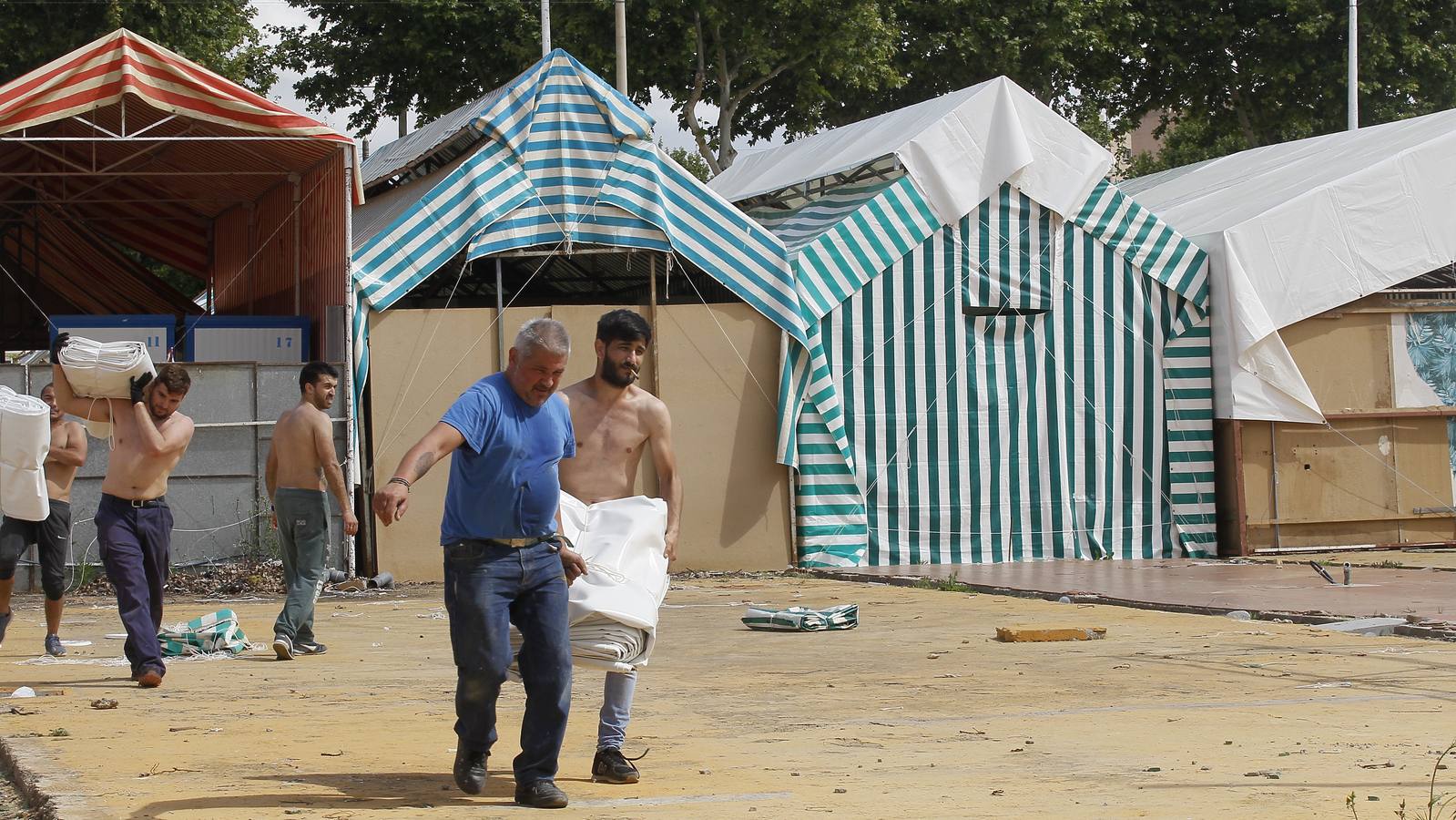 Coronavirus en Sevilla: ambiente el real de Feria