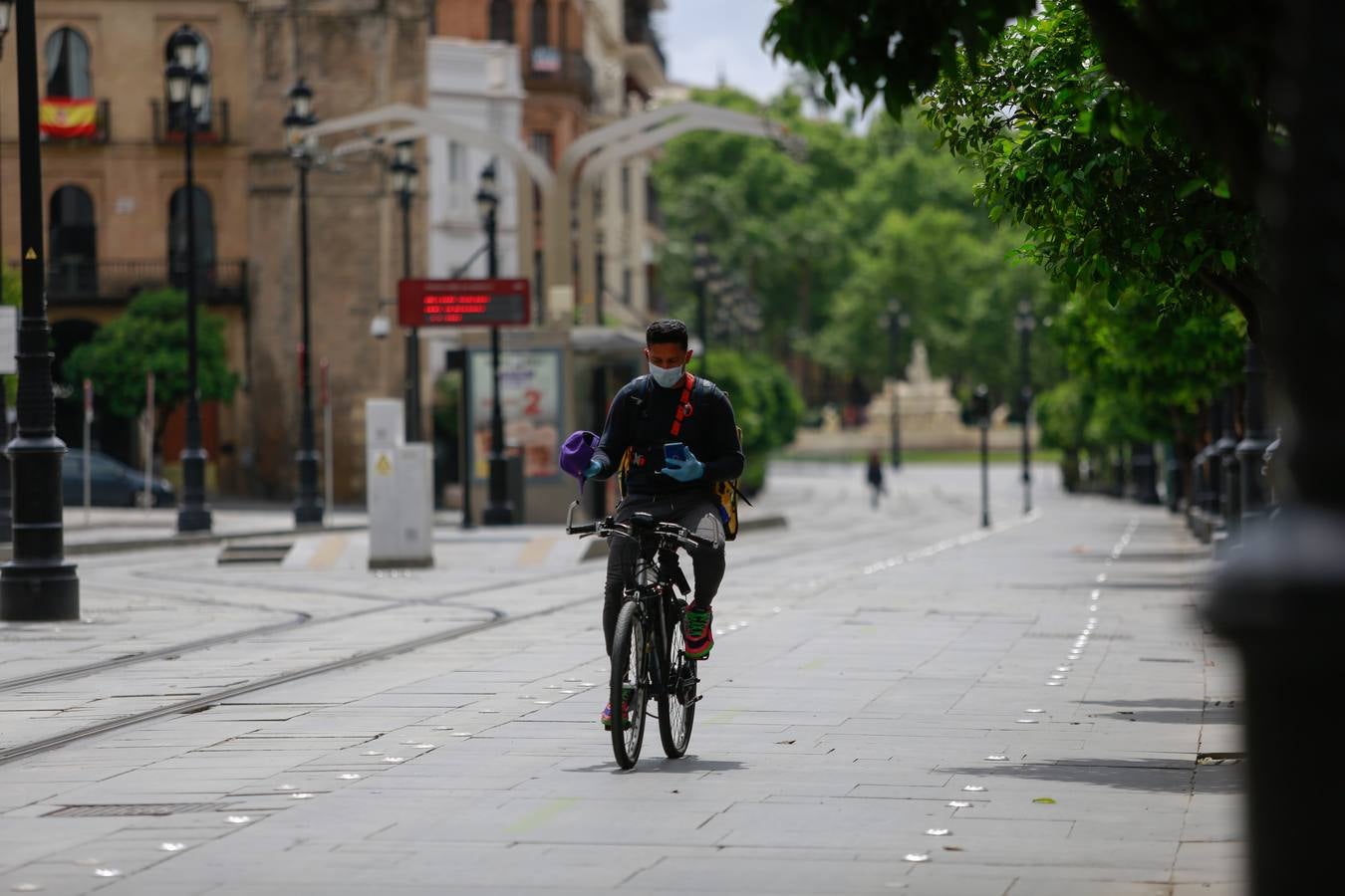 Crisis del coronavirus: Ambiente por las calles del Centro