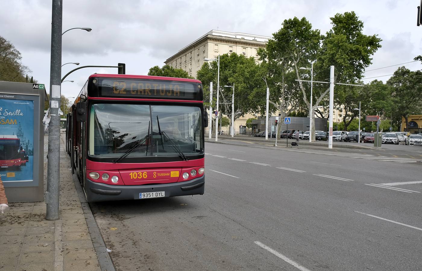 Crisis del coronavirus: Autobuses casi vacíos día tras día