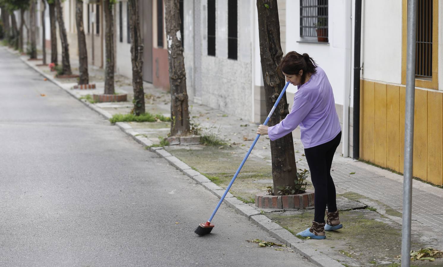 En imágenes, el confinamiento en Cañero, el barrio tranquilo