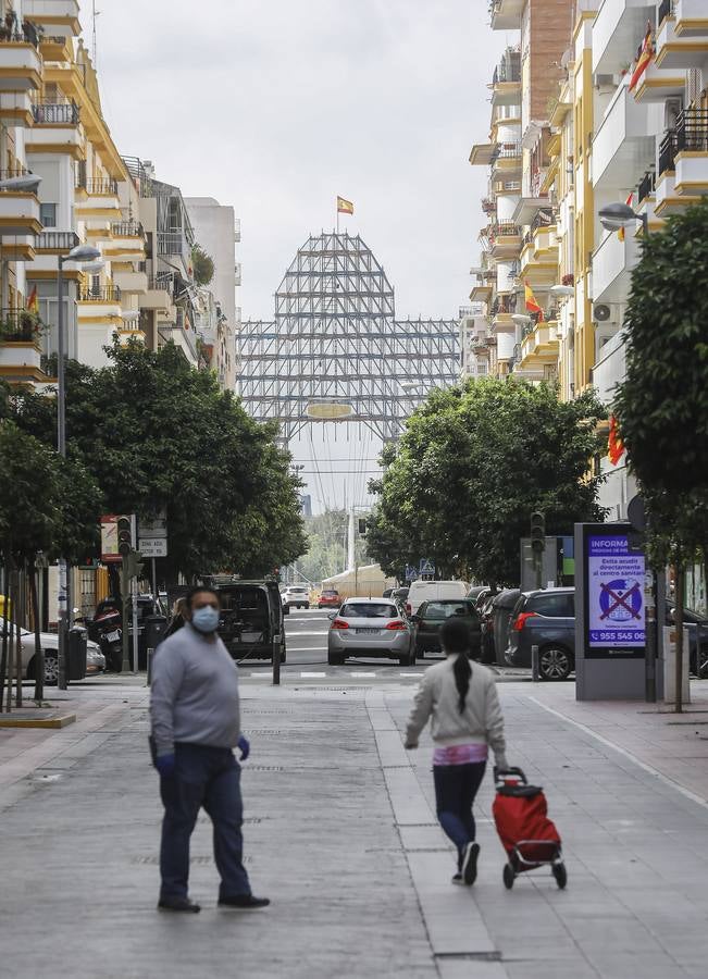 Desmontaje de la Feria que no fue por el coronavirus