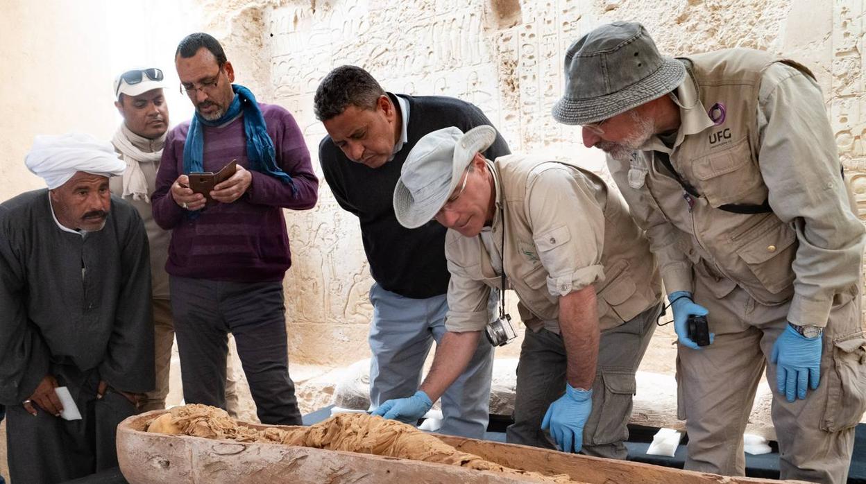 En imágenes, los hallazgos realizados por investigadores sevillanos en Egipto