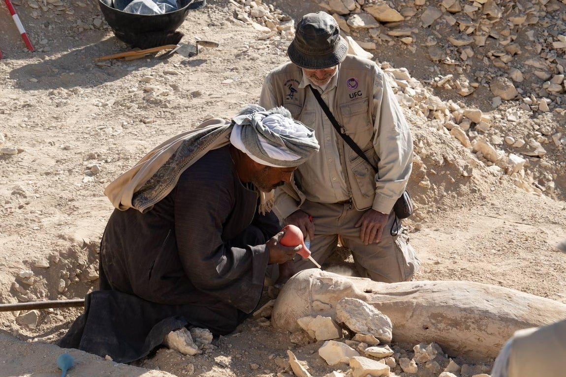 En imágenes, los hallazgos realizados por investigadores sevillanos en Egipto