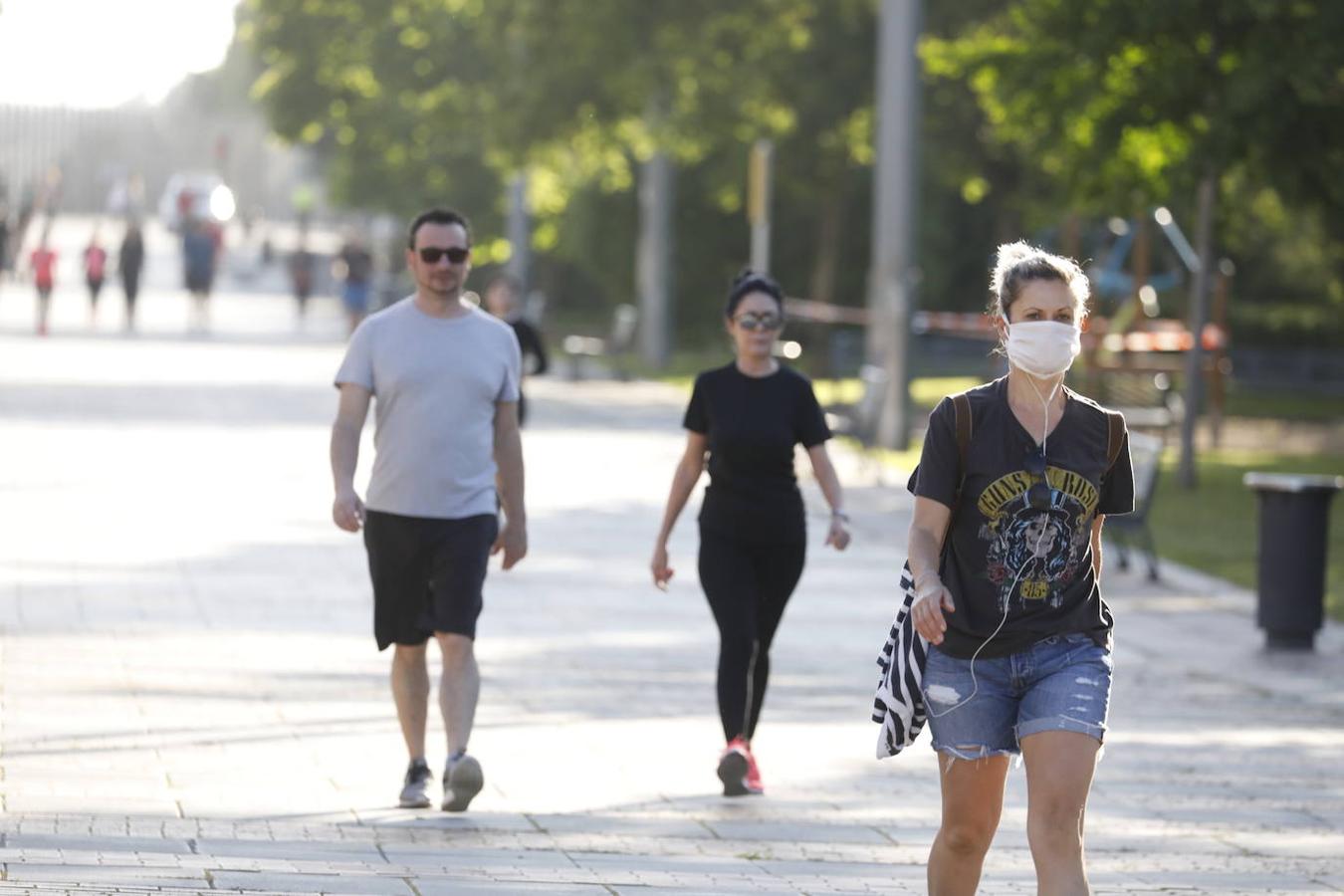 La primera salida de Córdoba para hacer deporte, en imágenes