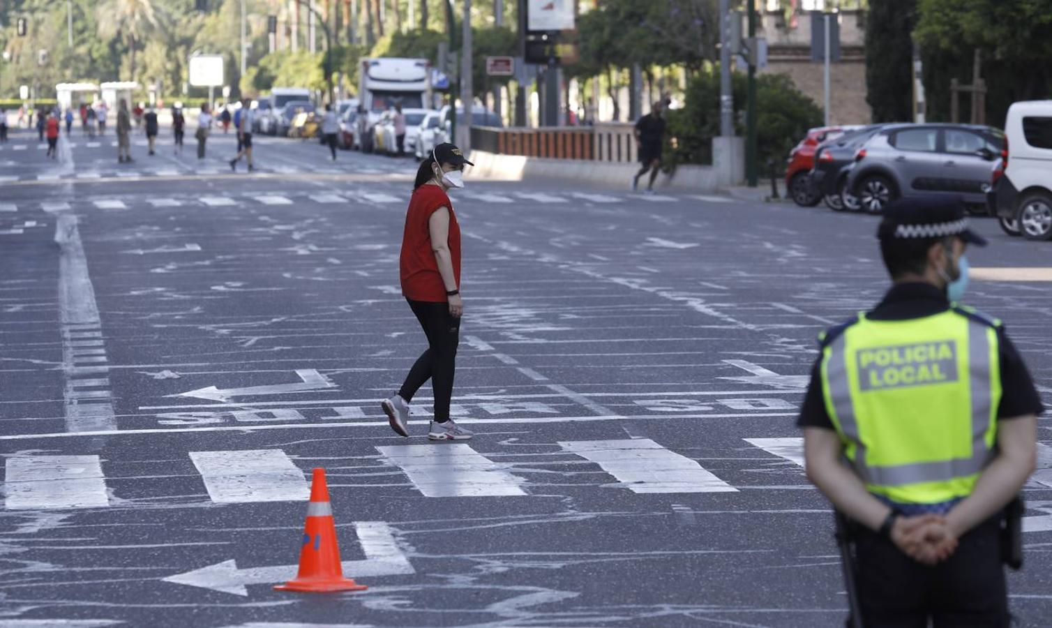 La peatonalización del Paseo de la Victoria de Córdoba, en imágenes