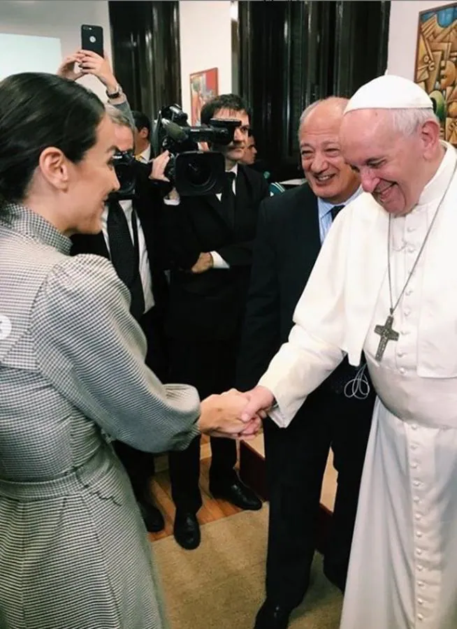 Tamara conoce al Papa Francisco