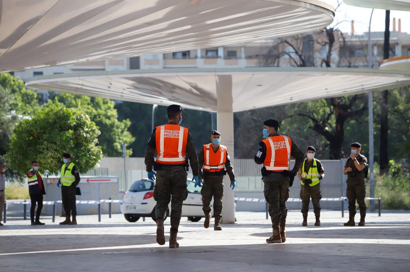 Los test de covid-19 en las Setas de Córdoba, en imágenes