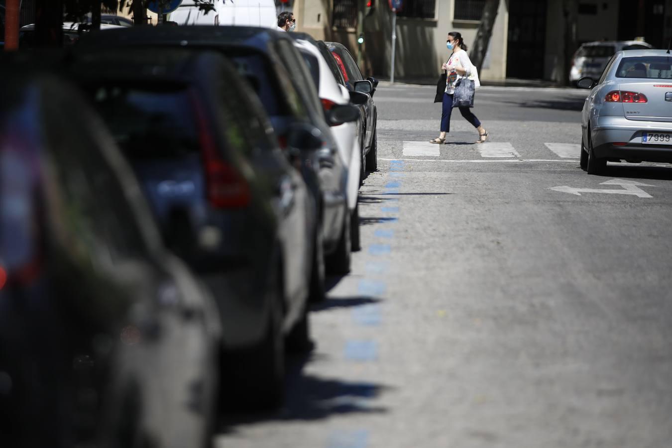 La zona azul seguirá suspendida en Sevilla