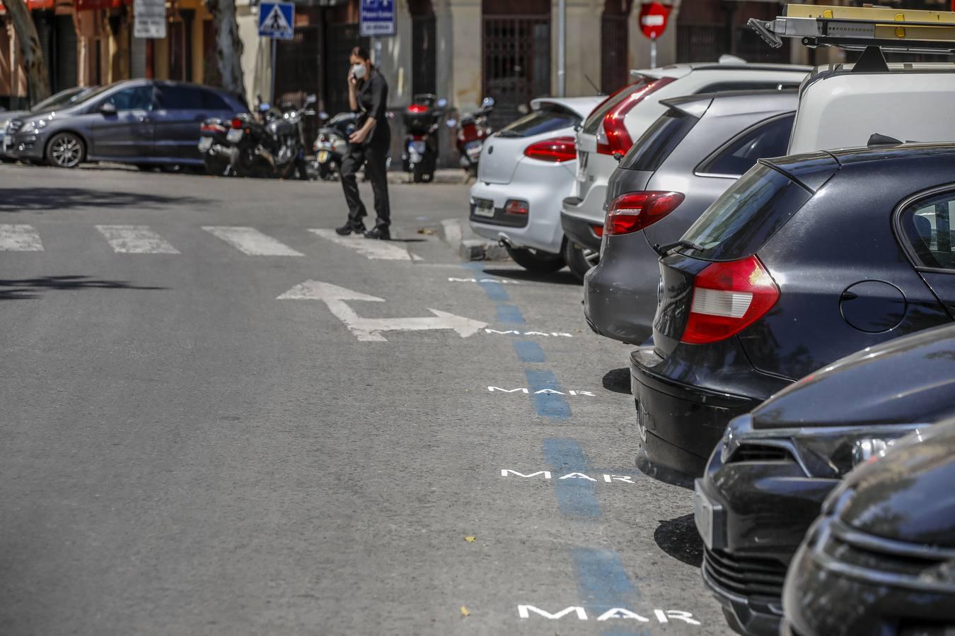 La zona azul seguirá suspendida en Sevilla