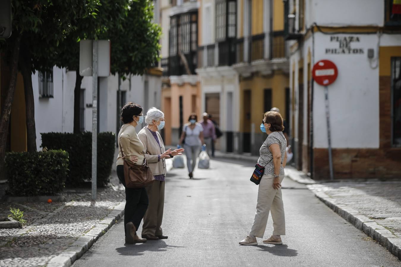 «Buen funcionamiento» del primer día de peatonalización de grandes vías en Sevilla