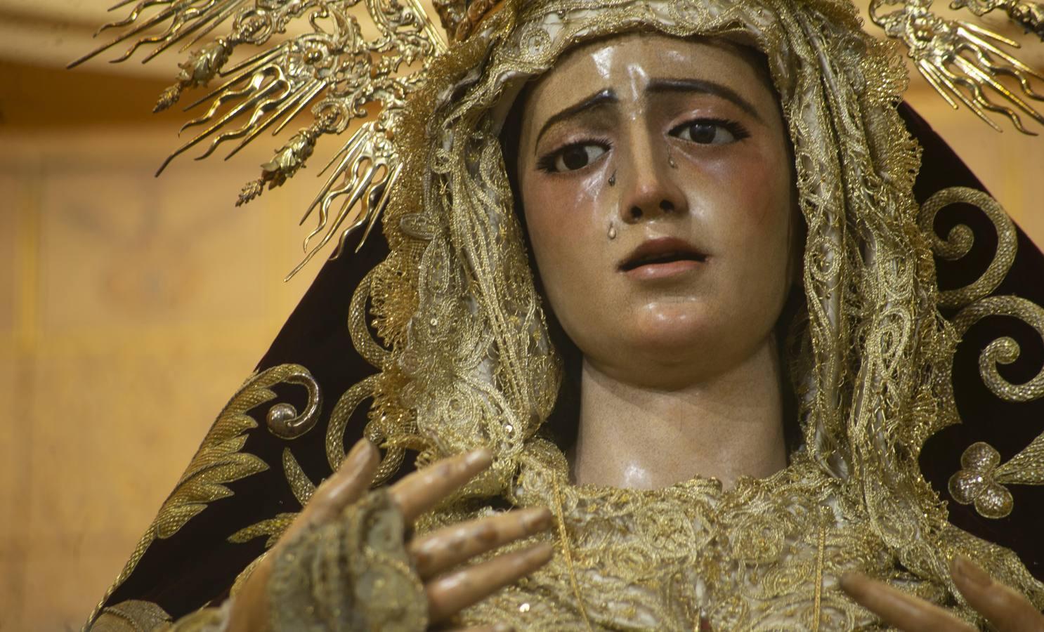 La Virgen de la Amargura en la reapertura de San Juan de la Palma