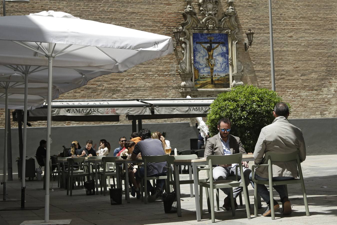 En imágenes, ambiente en el Centro durante la primera fase de la desescalada