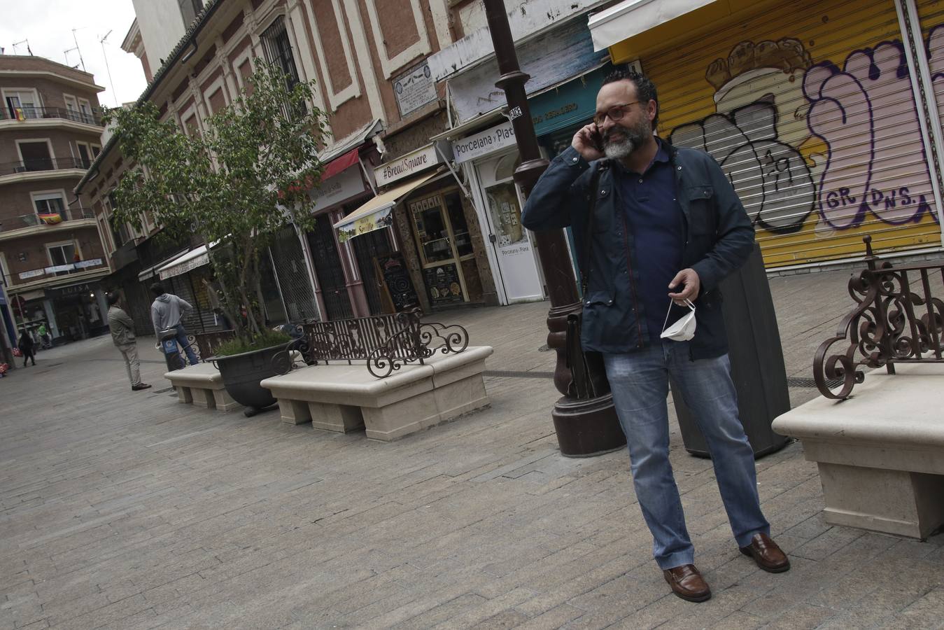 En imágenes, ambiente en el Centro durante la primera fase de la desescalada