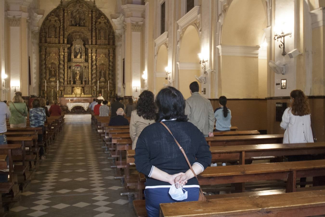 Primer domingo de misas en Sevilla durante la fase 1