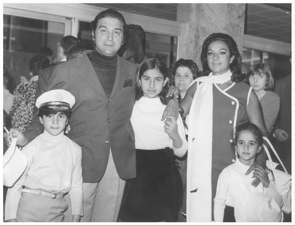 La familia Flores en 1969. 