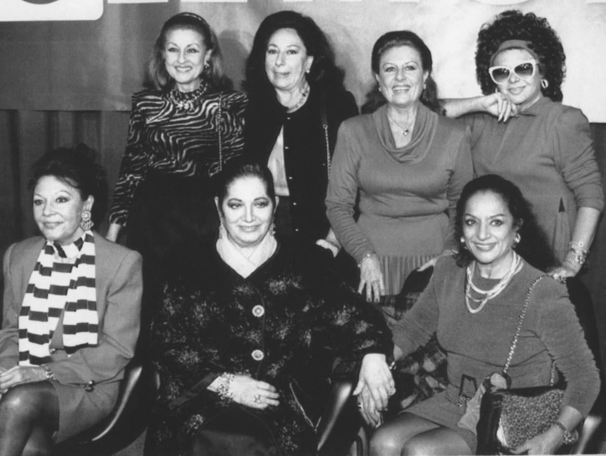 Reunión de artistas en 1991. 